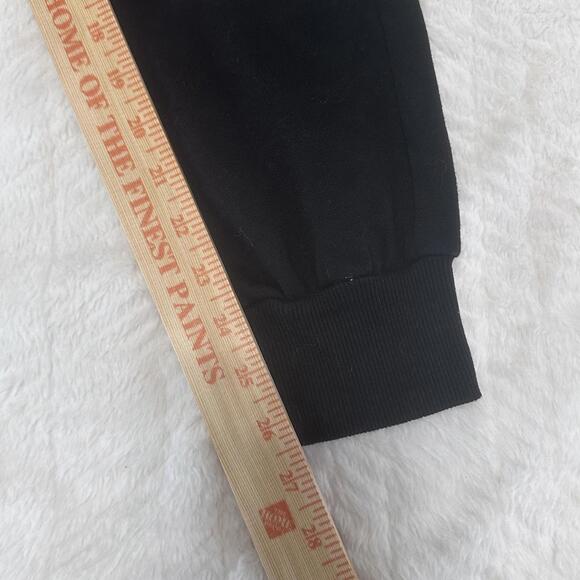 MTV Logo Women’s Black Cotton Fleece Sweatpants Joggers w/ Draw String Size M - Picture 11 of 12